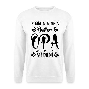 Es gibt nur einen besten Opa - Meinen! - Unisex Pullover - Weiß - Vorne