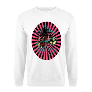 Lunettes de soleil Summer Sunbeams Palm Tree - Sweat-shirt Unisexe - blanc - Devant