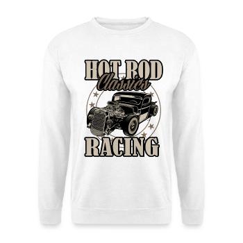 Hot Rod Classics Racing Hotrod - Unisex Pullover - Weiß - Vorne
