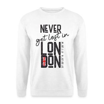 Never get lost in London - Unisex Sweatshirt - white - Front