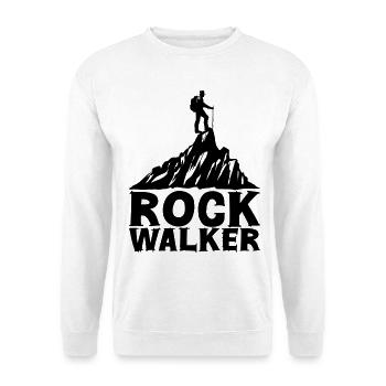 Rock Walker [Black] - Unisex Sweatshirt - white - Front