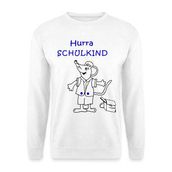 Hooray Schoolchild School Enrollment - Unisex Sweatshirt - white - Front