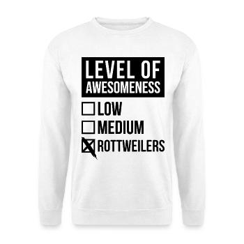 Rottweiler - Sweat-shirt Unisexe - blanc - Devant
