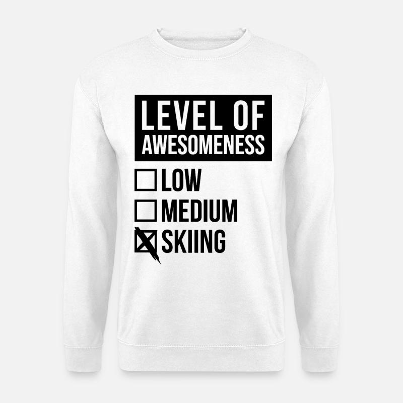 Skiing - Unisex Sweatshirt - white