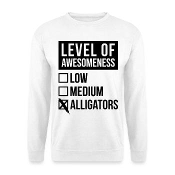 Alligator - Unisex Sweatshirt - white - Front