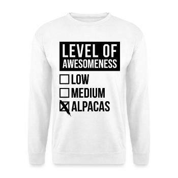Alpaca - Unisex Sweatshirt - white - Front