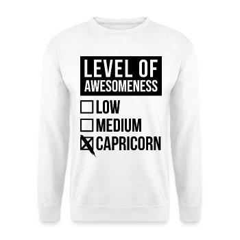 Capricorne - Sweat-shirt Unisexe - blanc - Devant