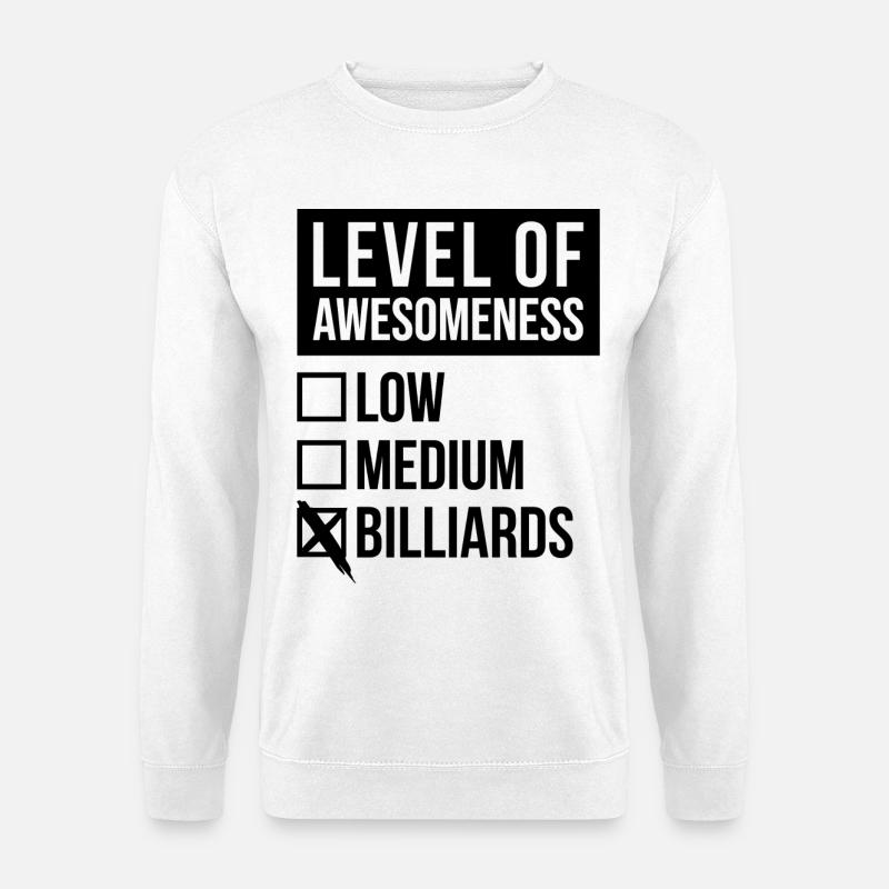 Billard - Unisex Pullover - Weiß