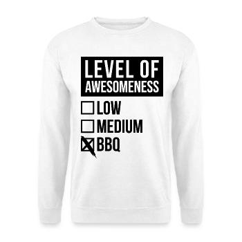 Grillen - Unisex Pullover - Weiß - Vorne