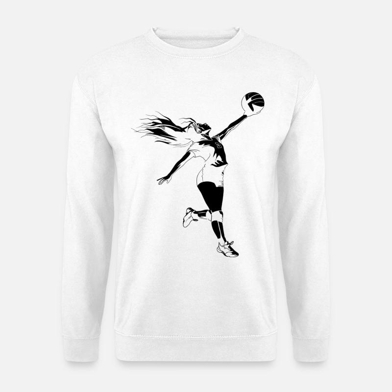 Volleyballspielerin - Unisex Pullover - Weiß