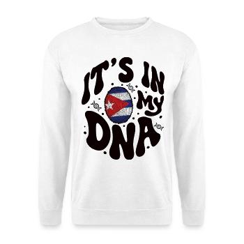 Kubanische DNA Kuba Flagge Hispanisch - Unisex Pullover - Weiß - Vorne