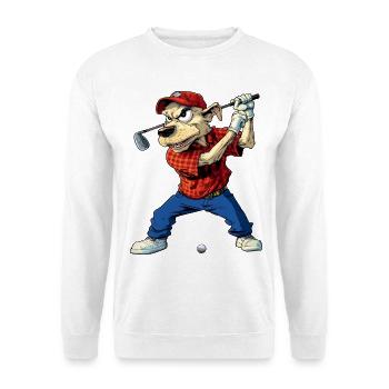 Golf pour chiens - Sweat-shirt Unisexe - blanc - Devant