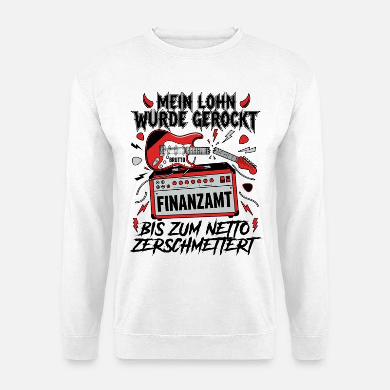 Mon salaire a été ébranlé - Sweat-shirt Unisexe - blanc