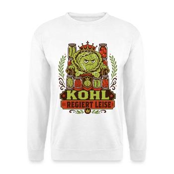 Kohl regiert leise - Unisex Pullover - Weiß - Vorne