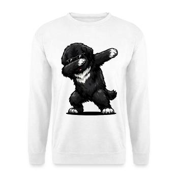Dabbing Newfoundland in Comic Style - Unisex Sweatshirt - white - Front