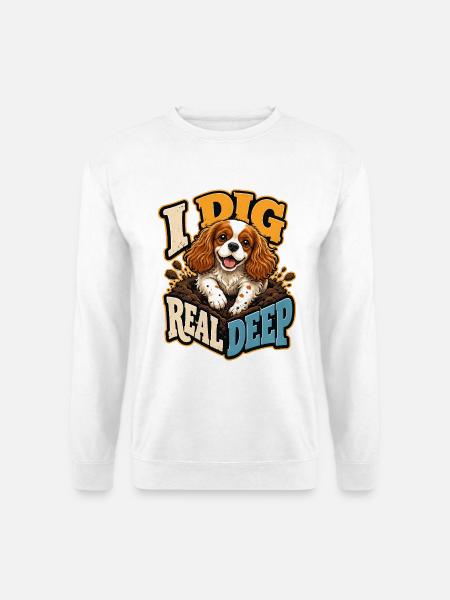 Kavallerier King Charles Spaniel - Unisex Pullover - Weiß