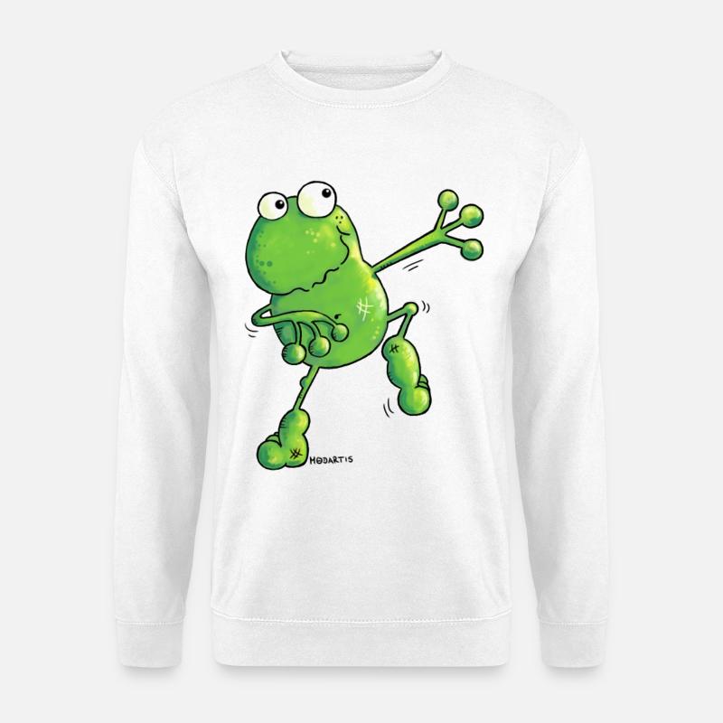 Green Power Frosch - Frösche - Unisex Pullover - Weiß