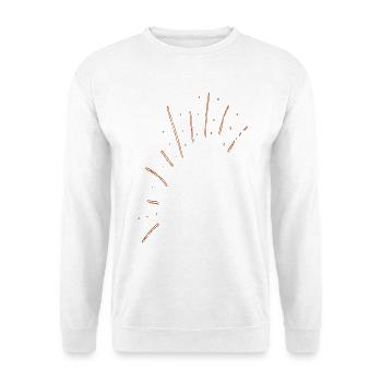 Sonnenfunken Lichtbogen Muster - Unisex Pullover - Weiß - Vorne
