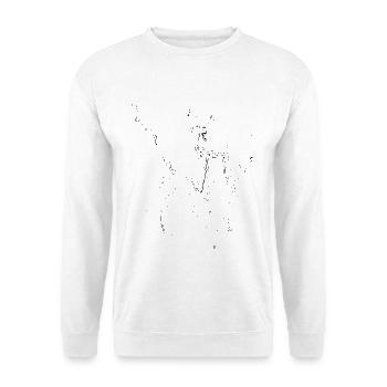 Drops of color - line / black - Unisex Sweatshirt - white - Front