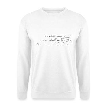 Abstract motif - line / black - Unisex Sweatshirt - white - Front