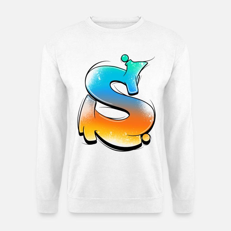 S-Gradiente di Spruzzi al Neon - Felpa unisex - bianco