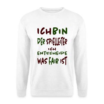 Mein Spiel, meine Regeln - Spielleiter T-Shirt - Unisex Pullover - Weiß - Vorne