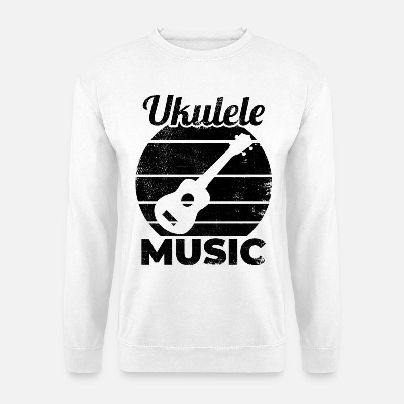 Ukulele Musik - Unisex Pullover - Weiß