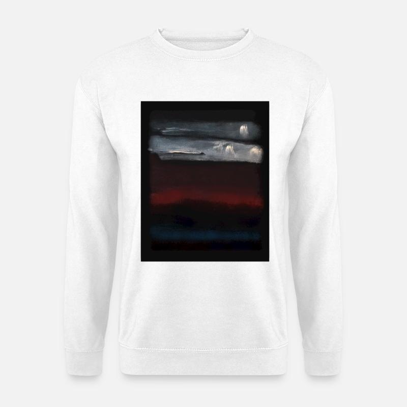 Rothko-Stil in digitalen Farben - Unisex Pullover - Weiß