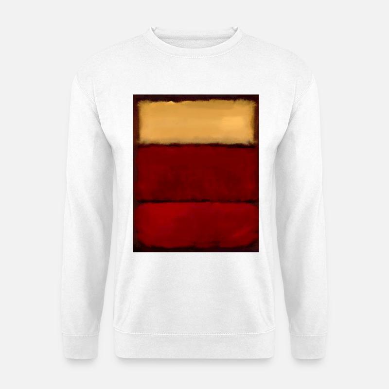 Rothko-Stil in digitalen Farben - Unisex Pullover - Weiß