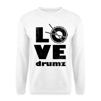 Tambour d’amour - Sweat-shirt Unisexe - blanc - Devant