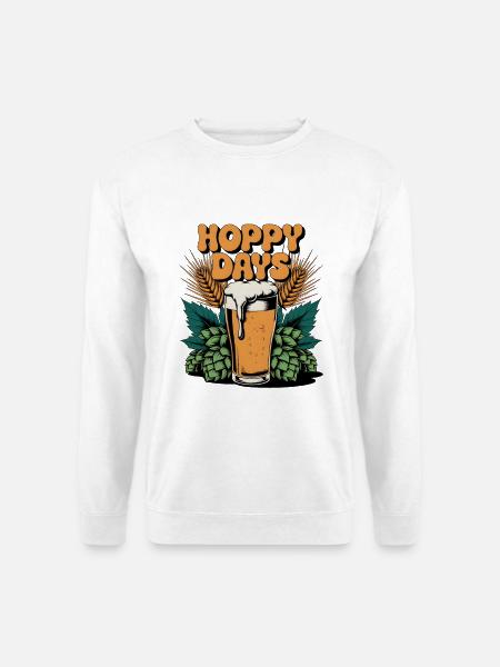 Hoppy Days - Unisex Pullover - Weiß