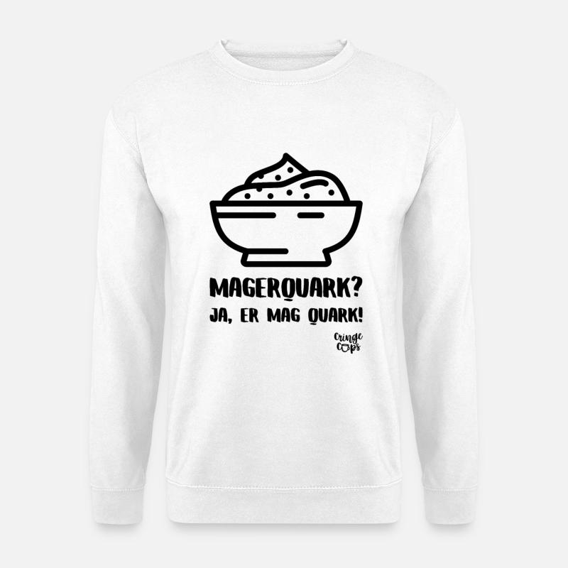 Magerquark? - Unisex Pullover - Weiß