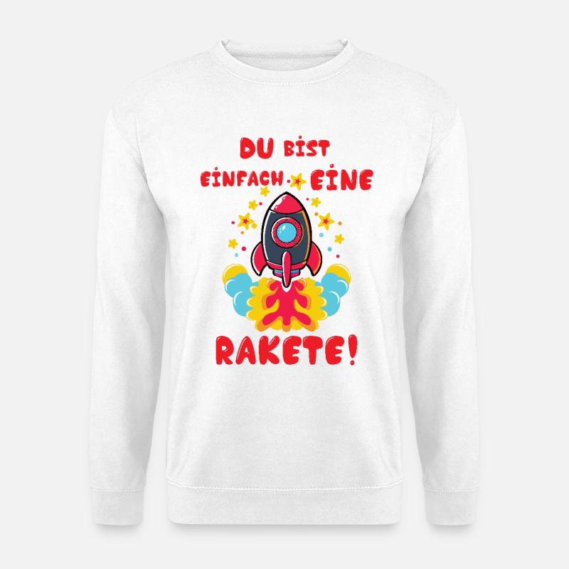 Rakete - Unisex Pullover - Weiß