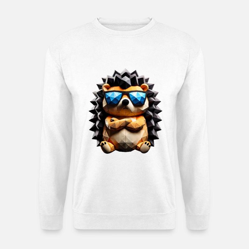Cooler Igel - Unisex Pullover - Weiß