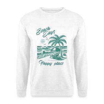 Paradise – Tropical Escape - Unisex Pullover - Weiß - Vorne