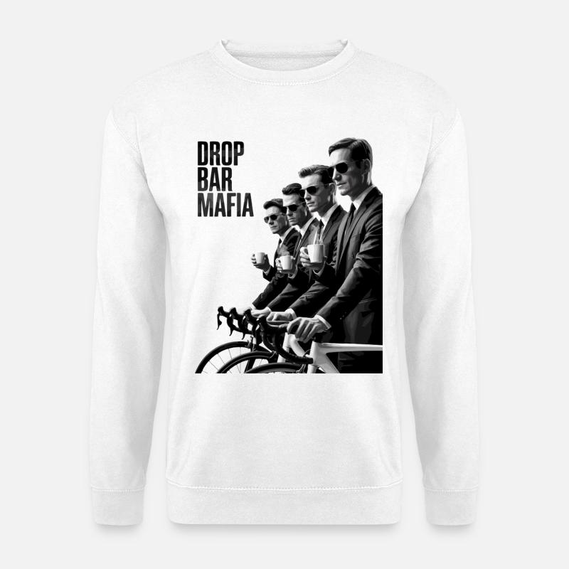 Drop Bar Mafia – Noir Radsport-T-Shirt - Unisex Pullover - Weiß