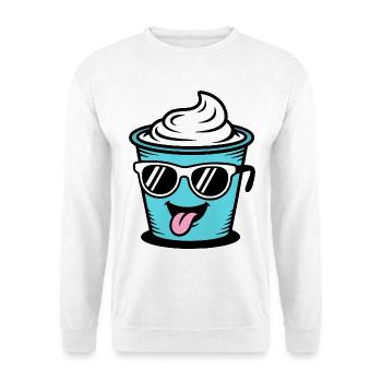 Cups Crème Frech Yoghurt Cream Cream Cream Pudding - Unisex Sweatshirt - white - Front