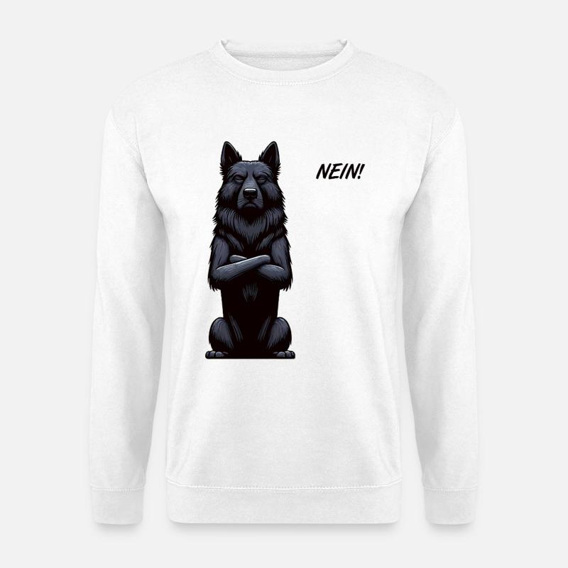 No Black Shepherd Shepherd Owner - Unisex Sweatshirt - white
