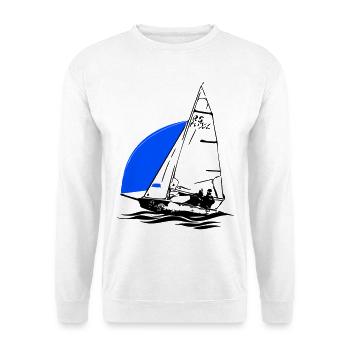 RS Feva XL Segelboot Jugend Segeln Jolle Regatta - Unisex Pullover - Weiß - Vorne
