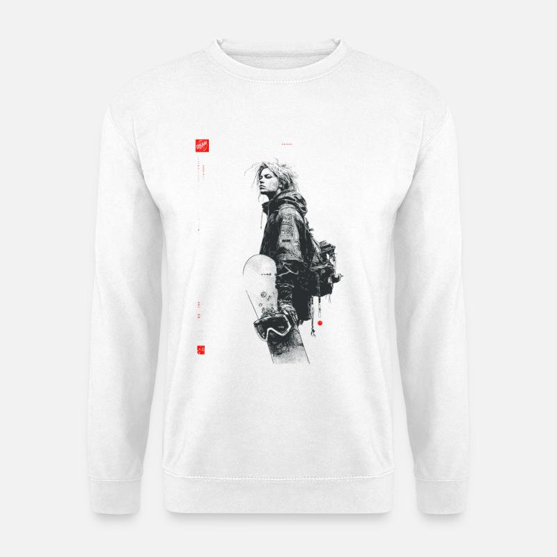 Dark silhouette with dread - Unisex Sweatshirt - white