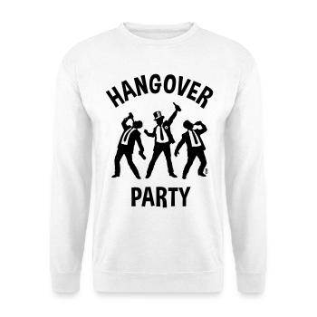 Hangover Party (JGA Junggesellenabschied Bier B) - Unisex Pullover - Weiß - Vorne