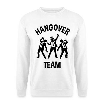 Hangover Team (JGA Junggesellenabschied Bier / B) - Unisex Pullover - Weiß - Vorne