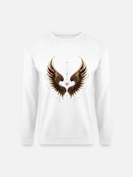 Symbol & Religion – Angel Wings - Unisex Pullover - Weiß