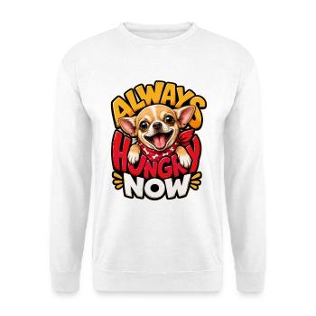 Chihuahua - Unisex Pullover - Weiß - Vorne - Alina (178cm) & Michal (187cm)