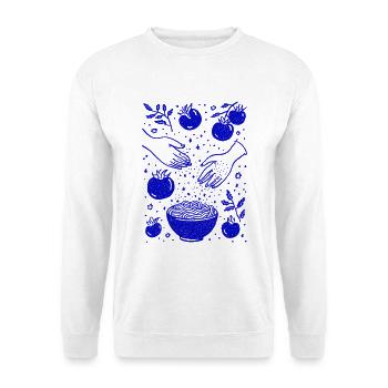 Lo Dolce Kitchen! - Unisex Pullover - Weiß - Vorne - Alina (178cm) & Michal (187cm)