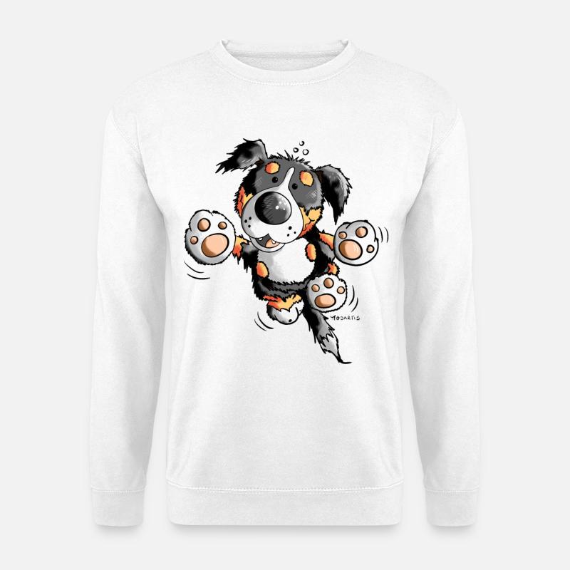 Brain der Berner Sennenhund - Unisex Pullover - Weiß