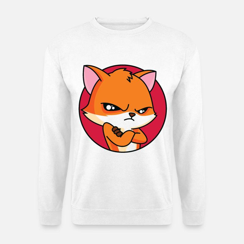 Red Fox - In Mood - Unisex Sweatshirt - white