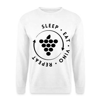 Carrousel à vin - Sweat-shirt Unisexe - blanc - Devant