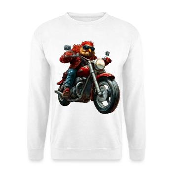 Chickens Motorcycle - Unisex Sweatshirt - white - Front