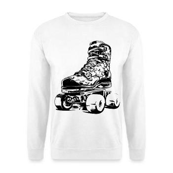 Roller Skates - Unisex Pullover - Weiß - Vorne